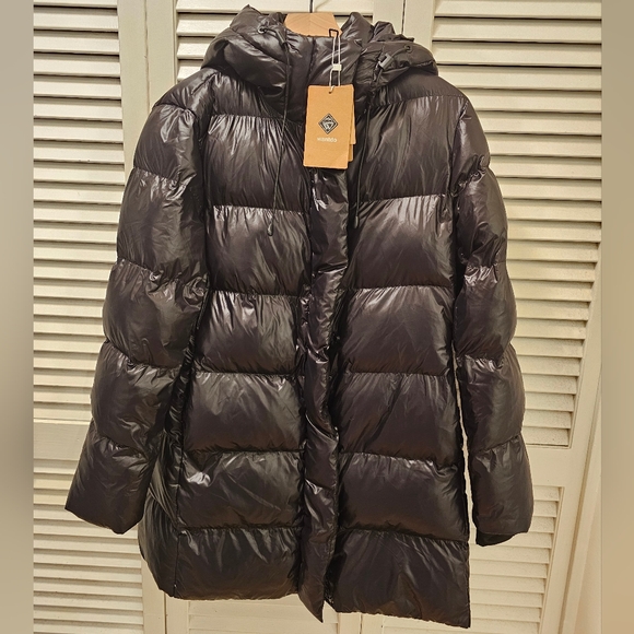 Wantdo Hooded Puffer Jacket- Long Quilted Medium NWT - Picture 8 of 16